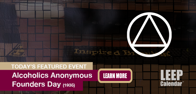 No Image found . This Image is about the event Alcoholics Anonymous Founders Day (1935): June 10. Click on the event name to see the event detail.