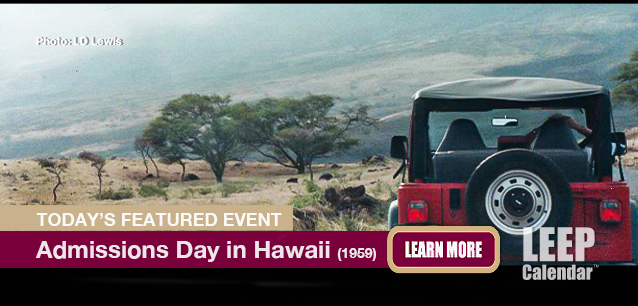 No Image found . This Image is about the event Admissions Day (US-HI)(1959): August 15. Click on the event name to see the event detail.
