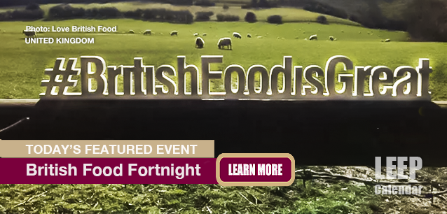No Image found . This Image is about the event British Food Fortnight (UK): September 19 - October 6 (est). Click on the event name to see the event detail.