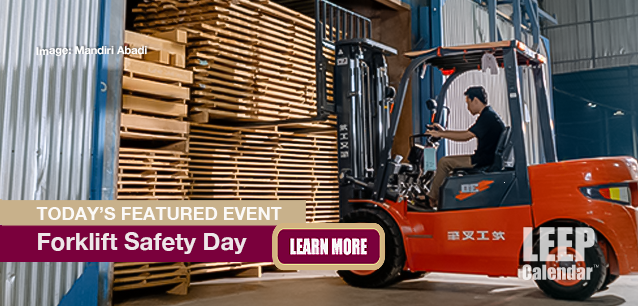 No Image found . This Image is about the event Forklift Safety Day: June 10. Click on the event name to see the event detail.