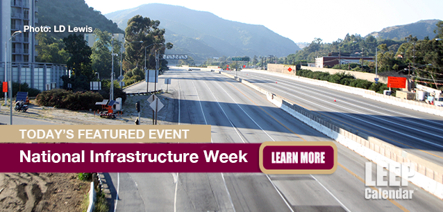 No Image found . This Image is about the event Infrastructure Week, Ntl: May 12-16. Click on the event name to see the event detail.