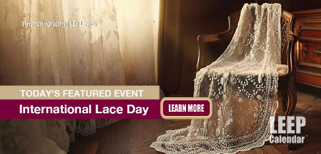 No Image found . This Image is about the event Lace Day, Intl.: September 27. Click on the event name to see the event detail.