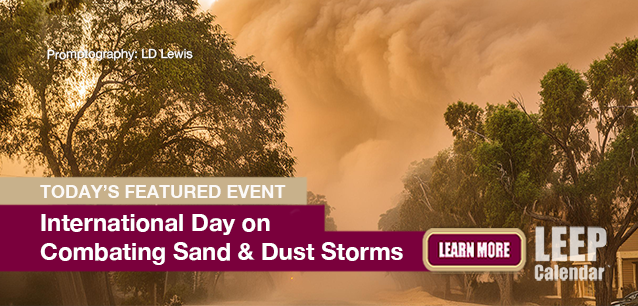 No Image found . This Image is about the event Sand and Dust Storms, Intl. Day on Combating: July 12. Click on the event name to see the event detail.