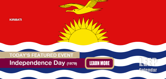 No Image found . This Image is about the event Independence Day, (KI)(1979): July 12. Click on the event name to see the event detail.