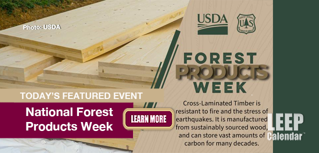 No Image found . This Image is about the event Forest Products Week, Ntl.: October 19-25. Click on the event name to see the event detail.