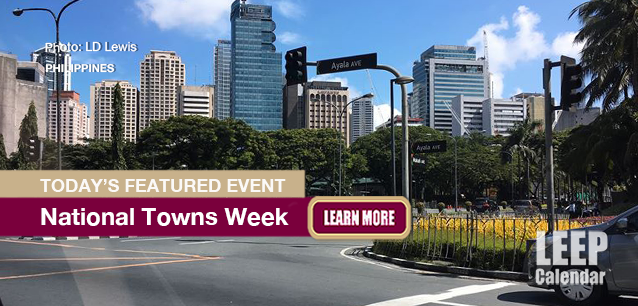No Image found . This Image is about the event Towns Week, Ntl. (PH): October 19-25. Click on the event name to see the event detail.