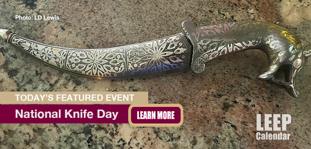 No Image found . This Image is about the event Knife Day, Ntl.: August 24. Click on the event name to see the event detail.