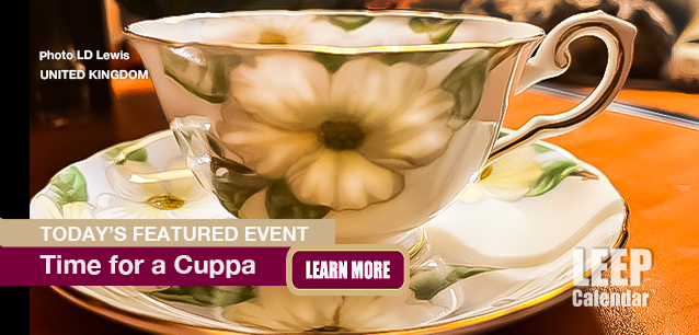 No Image found . This Image is about the event Time for a Cuppa (UK): May 1-8 (est). Click on the event name to see the event detail.