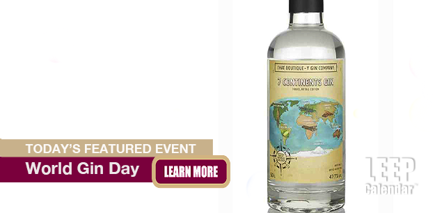 No Image found . This Image is about the event Gin Day, World: June 14. Click on the event name to see the event detail.