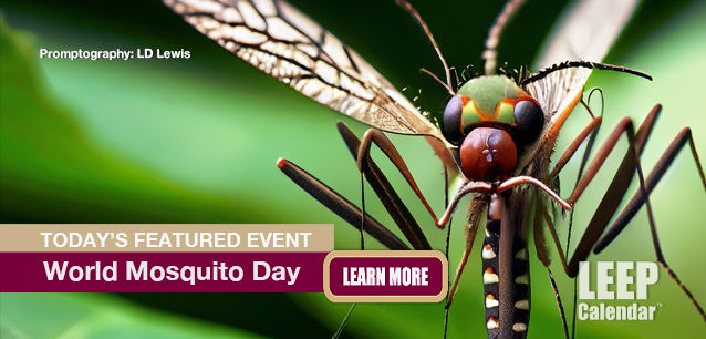 No Image found . This Image is about the event Mosquito Day, World (1897): August 20. Click on the event name to see the event detail.