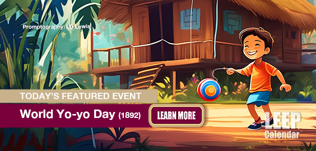 No Image found . This Image is about the event Yo-Yo Day, World (1892): June 6 . Click on the event name to see the event detail.